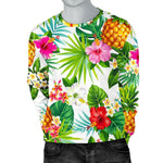 Tropical Aloha Pineapple Pattern Print Men's Crewneck Sweatshirt GearFrost