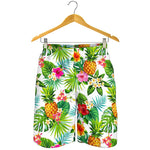 Tropical Aloha Pineapple Pattern Print Men's Shorts