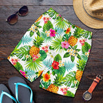 Tropical Aloha Pineapple Pattern Print Men's Shorts