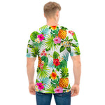 Tropical Aloha Pineapple Pattern Print Men's T-Shirt