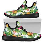 Tropical Aloha Pineapple Pattern Print Mesh Knit Shoes GearFrost