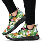 Tropical Aloha Pineapple Pattern Print Mesh Knit Shoes GearFrost