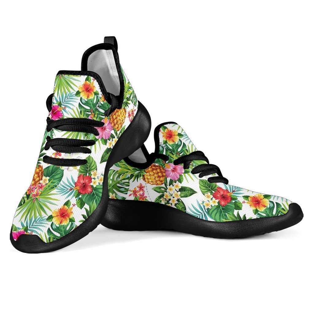 Tropical Aloha Pineapple Pattern Print Mesh Knit Shoes GearFrost