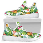 Tropical Aloha Pineapple Pattern Print Mesh Knit Shoes GearFrost