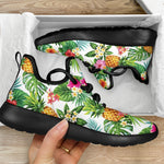 Tropical Aloha Pineapple Pattern Print Mesh Knit Shoes GearFrost