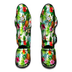 Tropical Aloha Pineapple Pattern Print Muay Thai Shin Guard