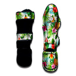 Tropical Aloha Pineapple Pattern Print Muay Thai Shin Guard