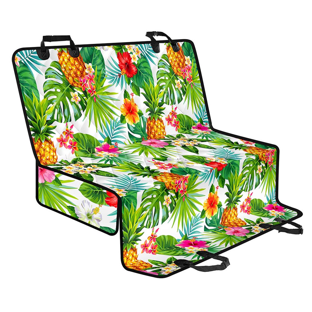Tropical Aloha Pineapple Pattern Print Pet Car Back Seat Cover