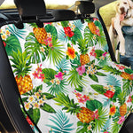 Tropical Aloha Pineapple Pattern Print Pet Car Back Seat Cover