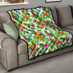 Tropical Aloha Pineapple Pattern Print Quilt