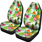 Tropical Aloha Pineapple Pattern Print Universal Fit Car Seat Covers