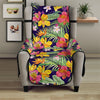 Tropical Alstroemeria Pattern Print Armchair Protector