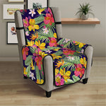 Tropical Alstroemeria Pattern Print Armchair Protector