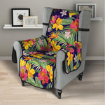 Tropical Alstroemeria Pattern Print Armchair Protector