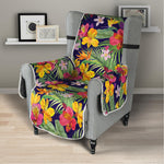 Tropical Alstroemeria Pattern Print Armchair Protector