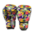Tropical Alstroemeria Pattern Print Boxing Gloves
