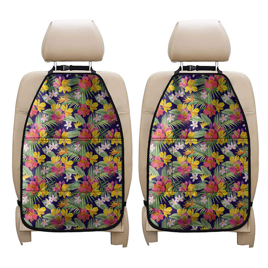 Tropical Alstroemeria Pattern Print Car Seat Organizers
