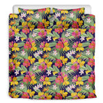 Tropical Alstroemeria Pattern Print Duvet Cover Bedding Set