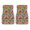 Tropical Alstroemeria Pattern Print Front Car Floor Mats