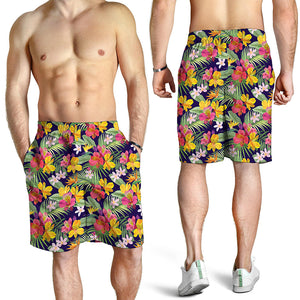 Tropical Alstroemeria Pattern Print Men's Shorts