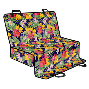 Tropical Alstroemeria Pattern Print Pet Car Back Seat Cover