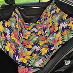 Tropical Alstroemeria Pattern Print Pet Car Back Seat Cover