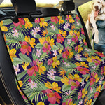 Tropical Alstroemeria Pattern Print Pet Car Back Seat Cover