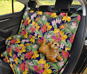 Tropical Alstroemeria Pattern Print Pet Car Back Seat Cover