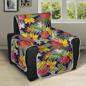 Tropical Alstroemeria Pattern Print Recliner Protector