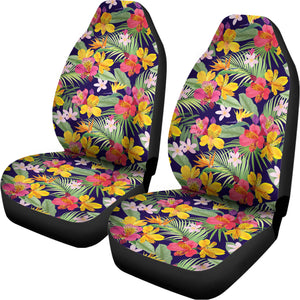 Tropical Alstroemeria Pattern Print Universal Fit Car Seat Covers