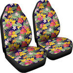 Tropical Alstroemeria Pattern Print Universal Fit Car Seat Covers