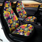 Tropical Alstroemeria Pattern Print Universal Fit Car Seat Covers