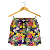 Tropical Alstroemeria Pattern Print Women's Shorts