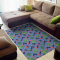Tropical Aztec Geometric Pattern Print Floor Mat