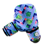 Tropical Aztec Geometric Pattern Print Boxing Gloves