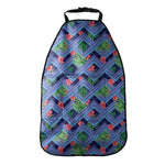 Tropical Aztec Geometric Pattern Print Car Seat Organizers