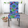 Tropical Aztec Geometric Pattern Print Dining Chair Slipcover