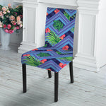 Tropical Aztec Geometric Pattern Print Dining Chair Slipcover