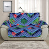 Tropical Aztec Geometric Pattern Print Half Sofa Protector