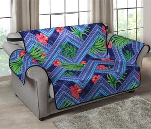 Tropical Aztec Geometric Pattern Print Loveseat Protector