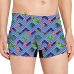 Tropical Aztec Geometric Pattern Print Men's Boxer Briefs