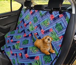 Tropical Aztec Geometric Pattern Print Pet Car Back Seat Cover