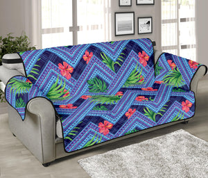 Tropical Aztec Geometric Pattern Print Sofa Protector