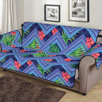 Tropical Aztec Geometric Pattern Print Sofa Protector