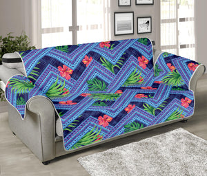 Tropical Aztec Geometric Pattern Print Sofa Protector