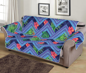 Tropical Aztec Geometric Pattern Print Sofa Protector