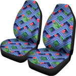 Tropical Aztec Geometric Pattern Print Universal Fit Car Seat Covers