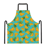 Tropical Banana Leaf Pattern Print Apron