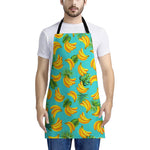 Tropical Banana Leaf Pattern Print Apron