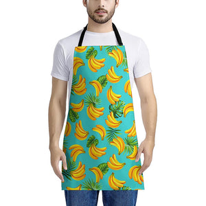 Tropical Banana Leaf Pattern Print Apron